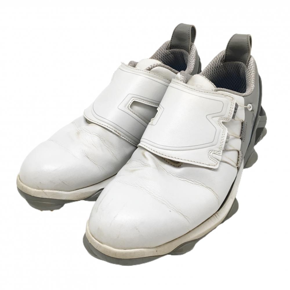 フットジョイ ゴルフシューズ 白×グレー 55522J ツアーアルファ BOA ダイヤル式 メンズ 27.5 ゴルフウェア FootJoy