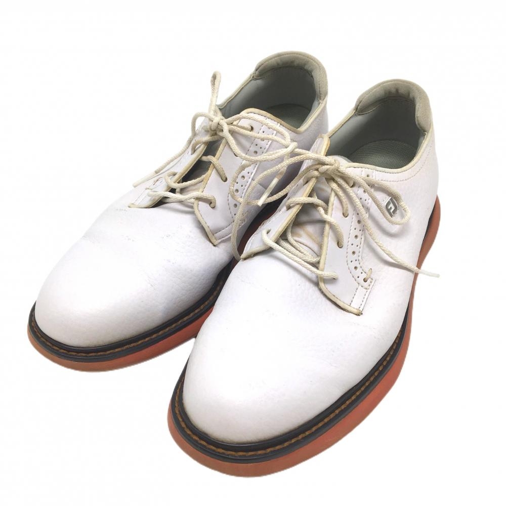 フットジョイ ゴルフシューズ 白 57946 Traditions Blucher メンズ 25.5 ゴルフウェア 2024年モデル FootJoy