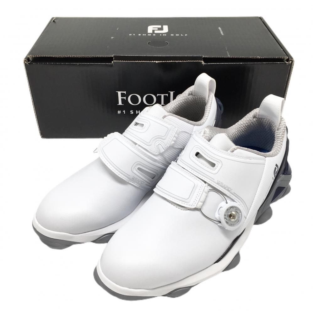 【新品】フットジョイ ゴルフシューズ 白 55519J TOUR ALPHA ダイヤル式 BOA  メンズ 25.0 ゴルフウェア FootJoy