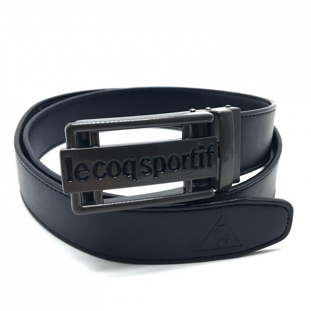ルコック キーリットベルト 黒 ロゴ型押し  メンズ  ゴルフウェア le coq sportif