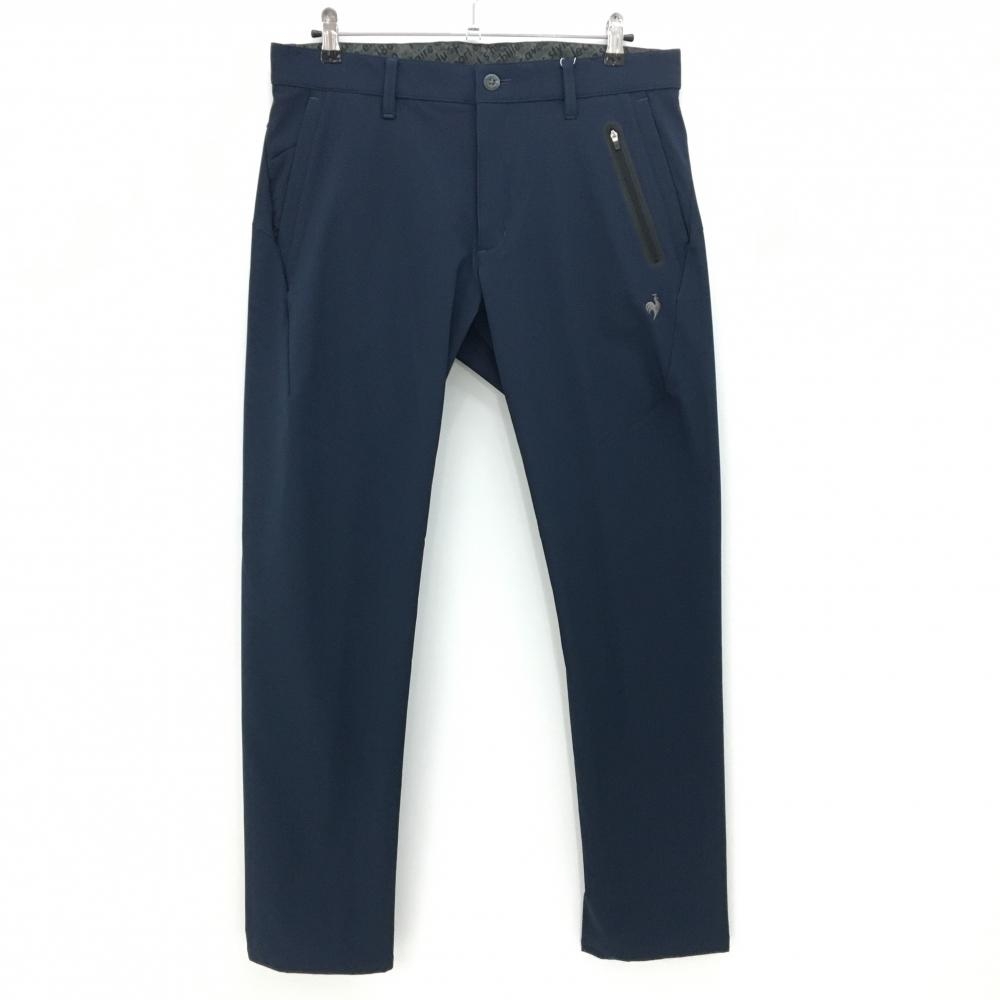 【新品】ルコックゴルフ  パンツ ネイビー 裏起毛 はっ水 ストレッチ WARM  メンズ 88 ゴルフウェア 2024年モデル le coq sportif