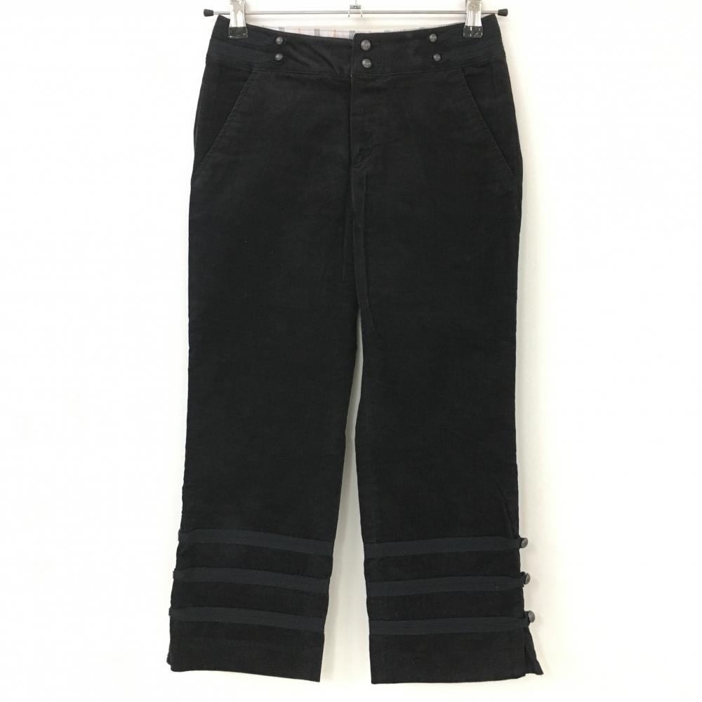 23区スポーツ 七分丈パンツ ストライプ コーデュロイ 裾ボタン  レディース 55 ゴルフウェア 23区