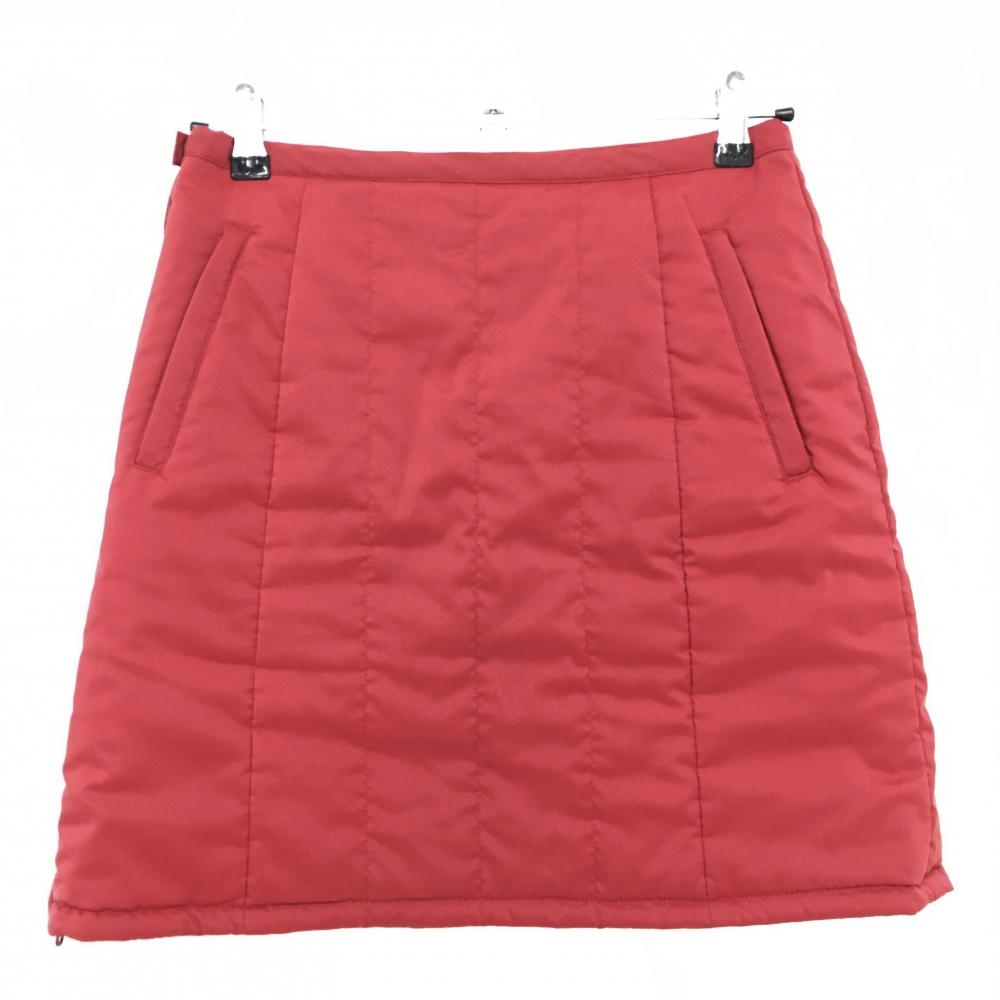 【美品】アシュワース リバーシブル中綿スカート グレー×レッド ロゴ刺しゅう レディース M ゴルフウェア ASHWORTH