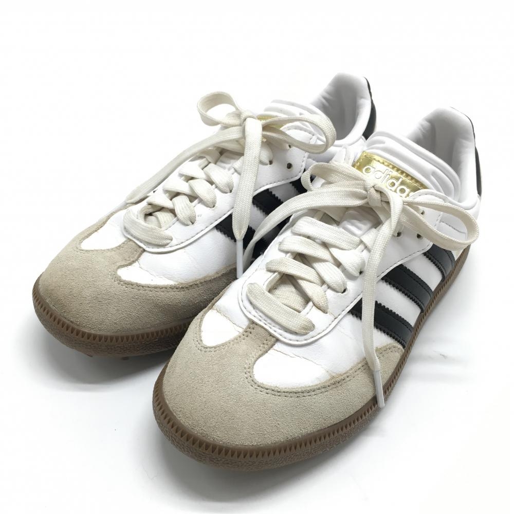 アディダス ゴルフシューズ 白×黒 IH5167 SAMBA スパイクレス  レディース 23.0 ゴルフウェア 2024年モデル adidas