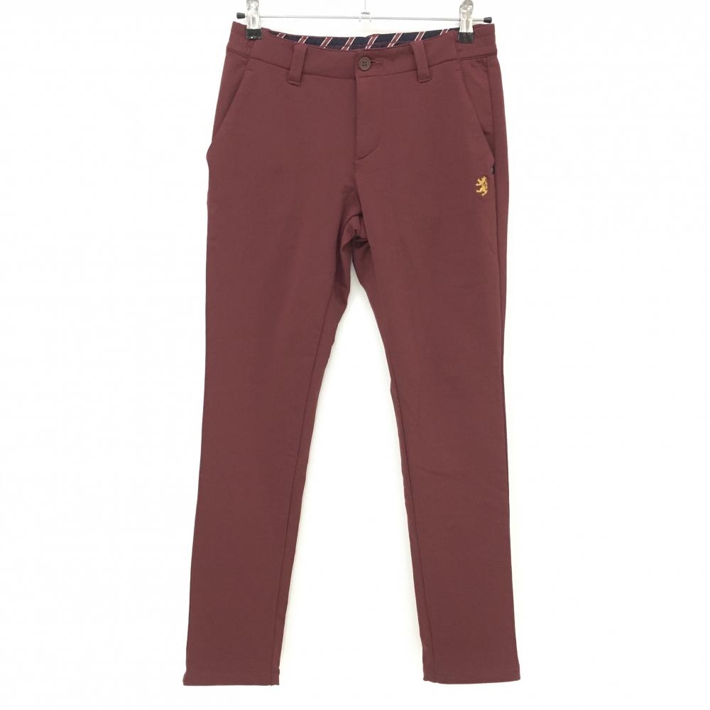 アドミラル パンツ ボルドー ロゴ刺しゅう 裏微起毛  レディース M ゴルフウェア Admiral