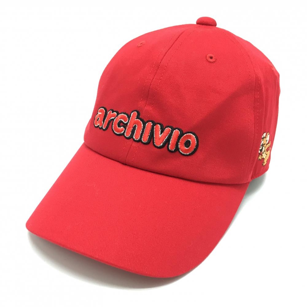 【新品】アルチビオ×トムとジェリー キャップ レッド ロゴ刺しゅう レディース 00 ゴルフウェア 2024年モデル archivio