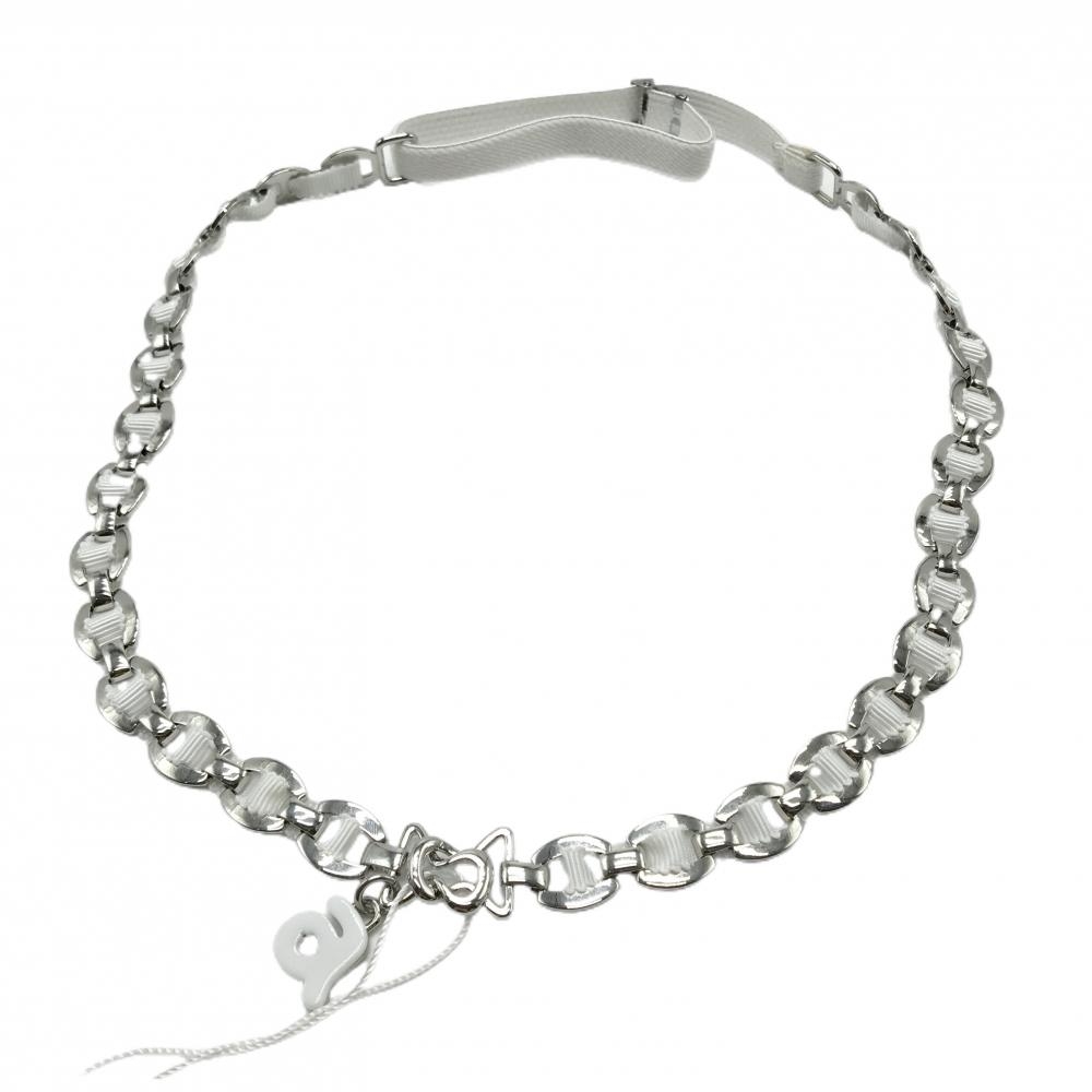 【新品】アルチビオ チェーンベルト 白×シルバー ロゴ  レディース  ゴルフウェア 2023年モデル archivio