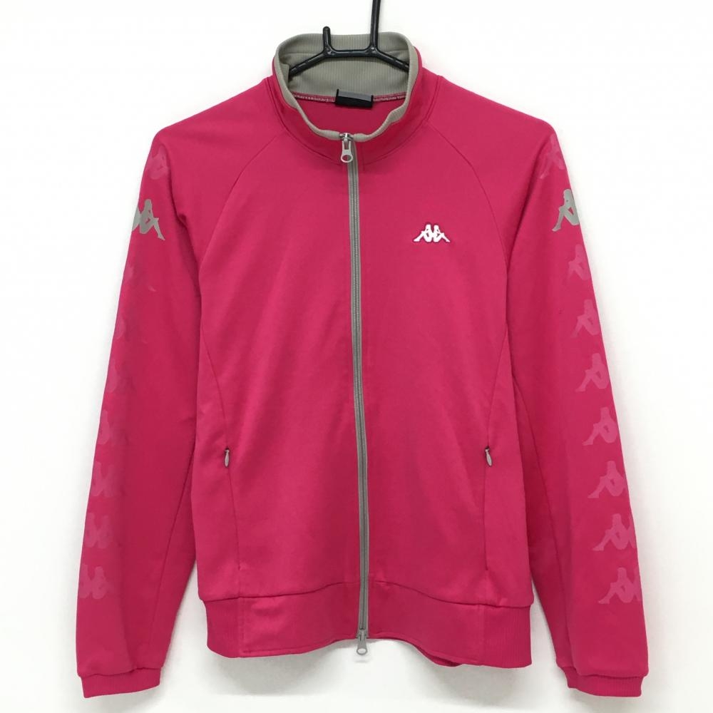 カッパ ジャケットブルゾン ピンク 袖ロゴ レディース 0 ゴルフウェア Kappa