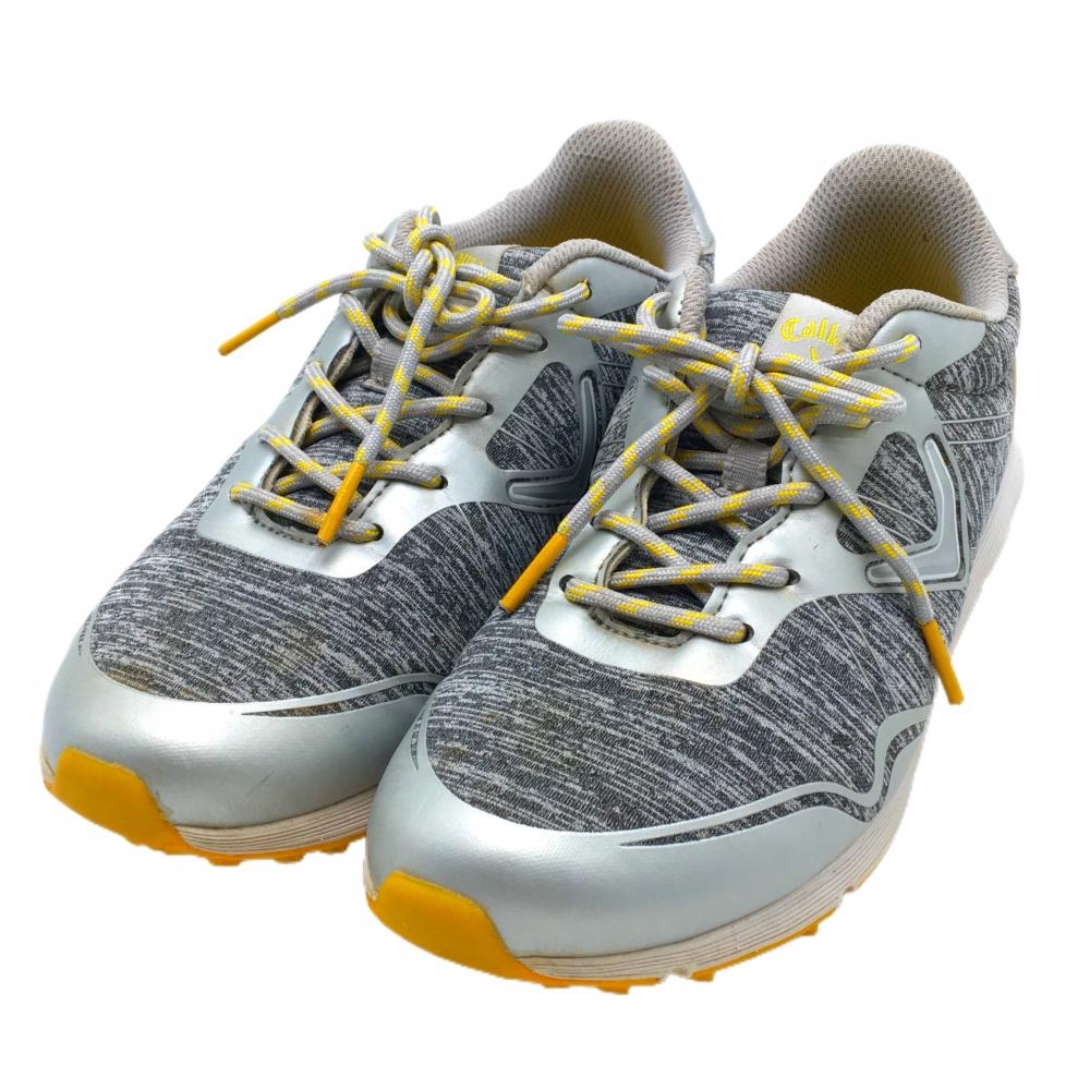 【美品】キャロウェイ ゴルフシューズ 杢グレー SOLAIRE18 スパイクレス  レディース 23.0 ゴルフウェア Callaway