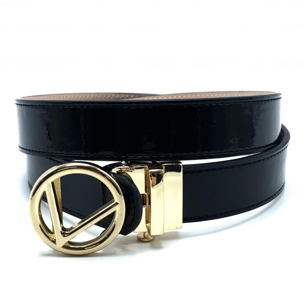 キャロウェイ セレーションベルト 黒 バックルゴールド レディース  ゴルフウェア Callaway