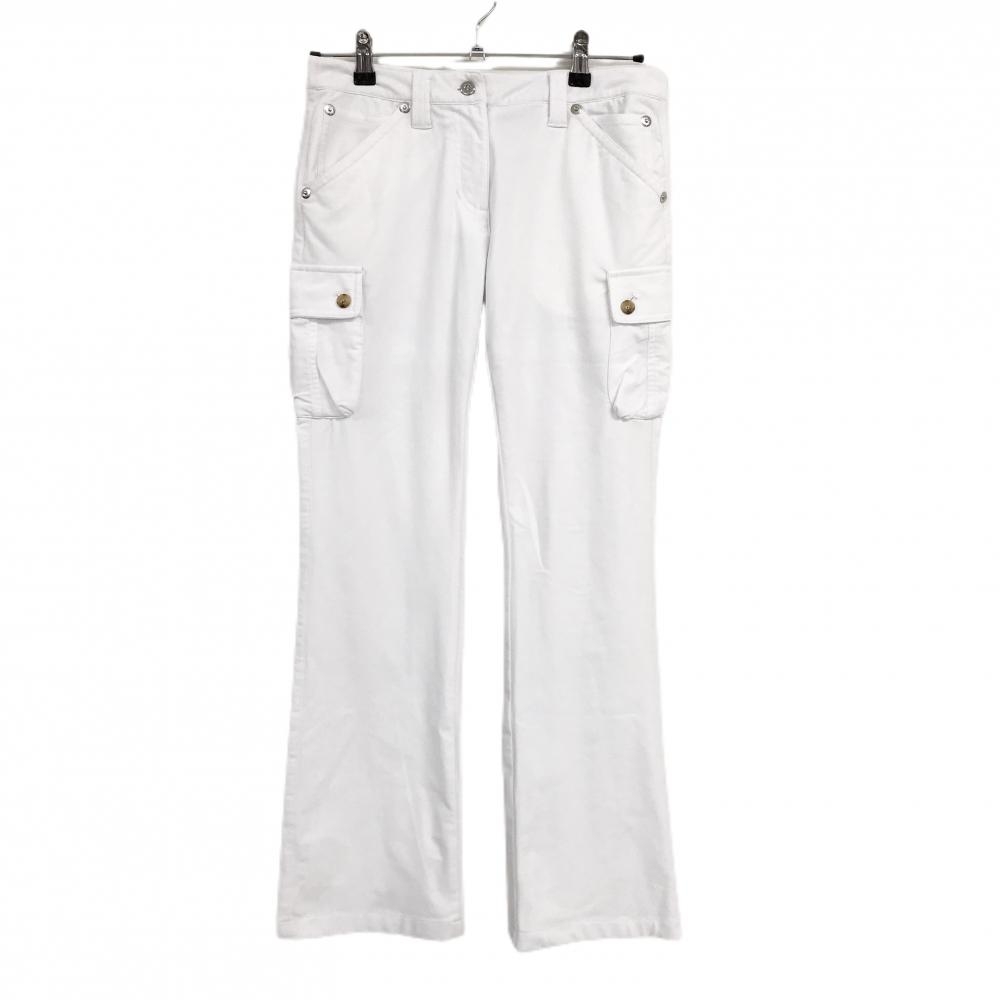 キャロウェイ カーゴパンツ 白 微起毛 ヒップ部分裏地付き ストレッチ レディース S ゴルフウェア Callaway