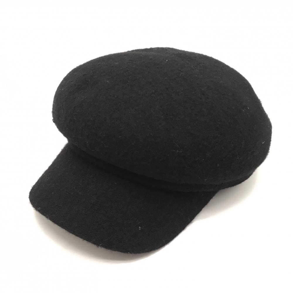 【美品】キャロウェイ レッドレーベル キャスケット 黒 ウール混 レディース FR ゴルフウェア Callaway