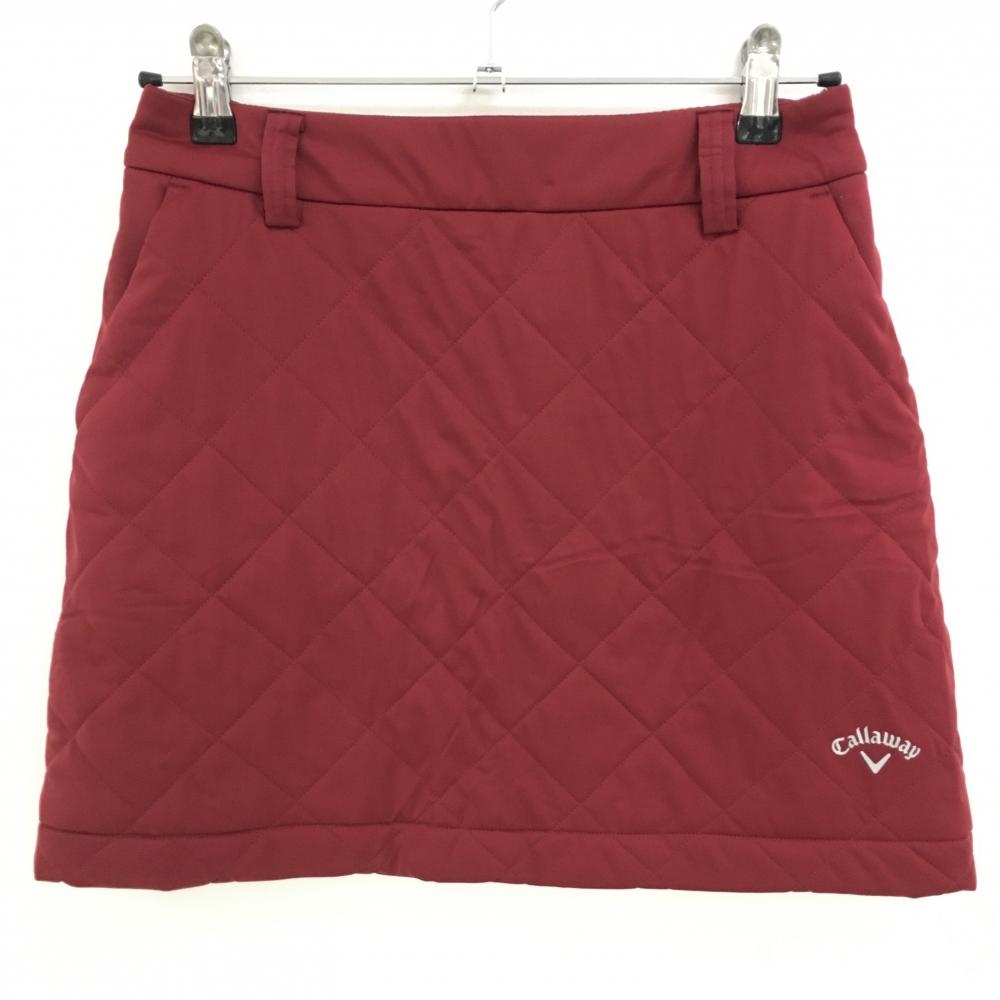 【超美品】キャロウェイ 中綿スカート ボルドー キルティング 裏地付  レディース M ゴルフウェア Callaway