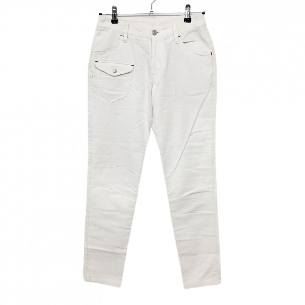 ジャックバニー パンツ 白 表起毛 5ポケット レディース 0(S) ゴルフウェア Jack Bunny