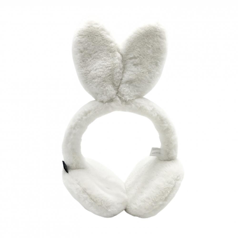 【超美品】ジャックバニー ファーイヤーマフ 白 うさ耳 レディース  ゴルフウェア 2024年モデル Jack Bunny