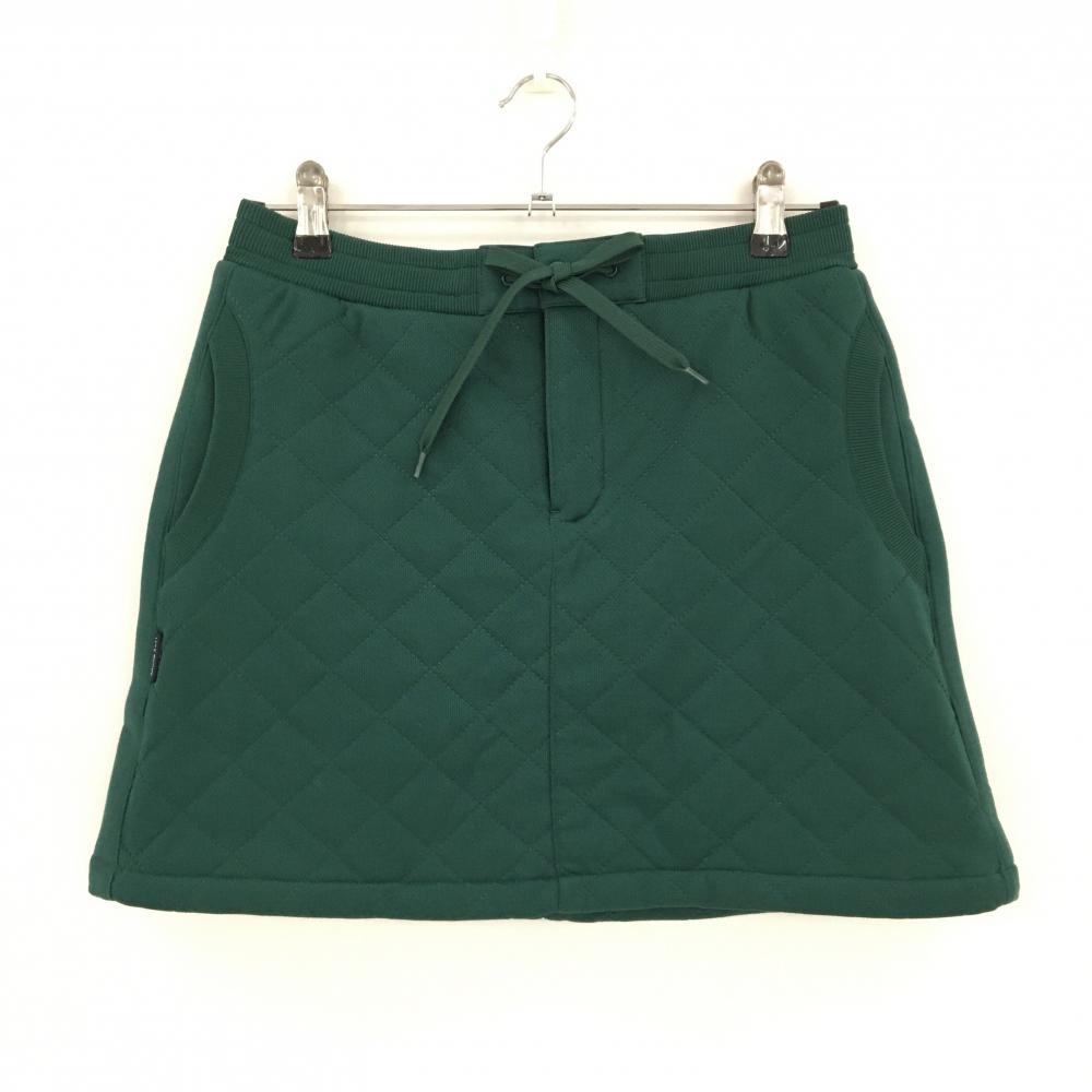 【超美品】ジャックバニー 中綿スカート グリーン キルティング 蓄熱裏地 内側インナーパンツ  レディース 2(L) ゴルフウェア Jack Bunny
