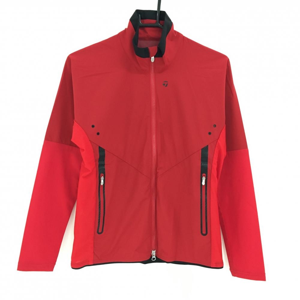 【新品】テーラーメイド ジャケット レッド×黒 ストレッチ 品質タグ無し レディース M ゴルフウェア サンプル品 TaylorMade