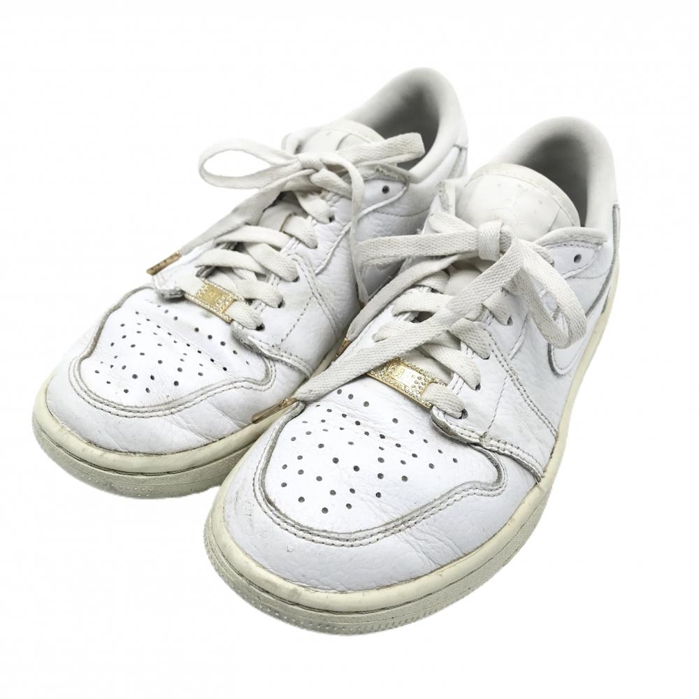 ナイキ ゴルフシューズ 白 DD9315-101 エア ジョーダン 1Low スパイクレス レディース 24.0 ゴルフウェア NIKE