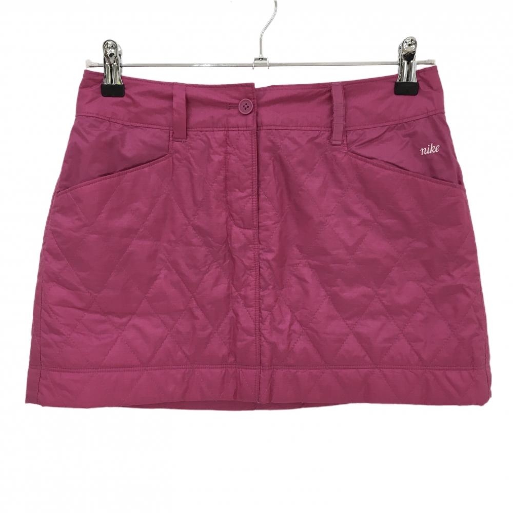 【美品】ナイキ 中綿スカート ピンク キルティング  レディース 2 ゴルフウェア NIKE