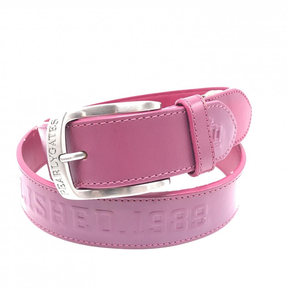 パーリーゲイツ ベルト ピンク バックルシルバー レディース  ゴルフウェア PEARLY GATES