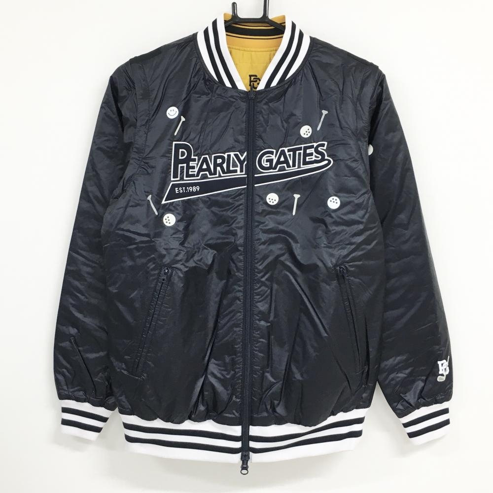 【新品】パーリーゲイツ 4WAY中綿リバーシブルジャケット ネイビー×白 袖着脱可 レディース 0(S) ゴルフウェア 2024年モデル PEARLY GATES