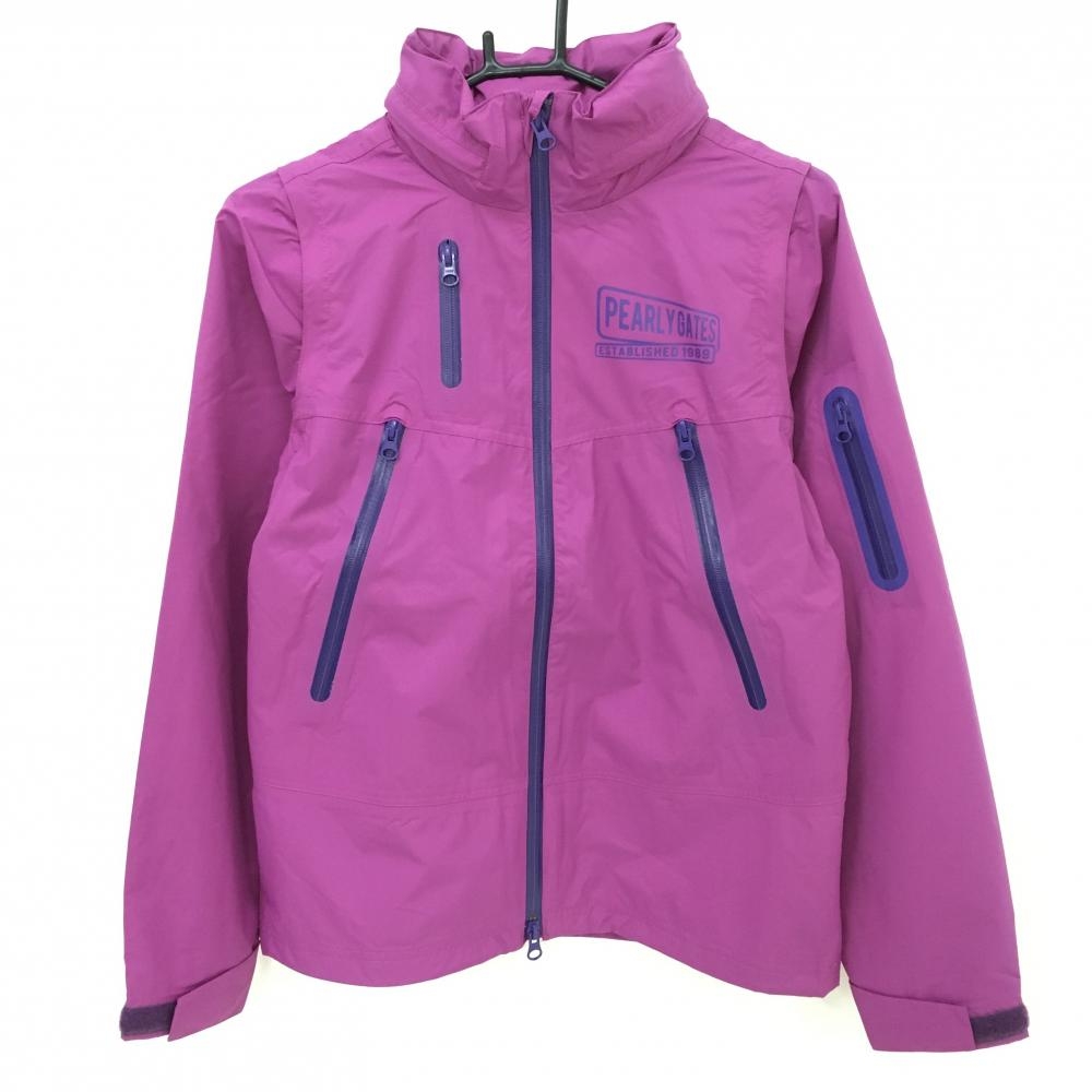 パーリーゲイツ 4WAYジャケット パープル 袖着脱可 フード収納可  レディース 0(S) ゴルフウェア PEARLY GATES