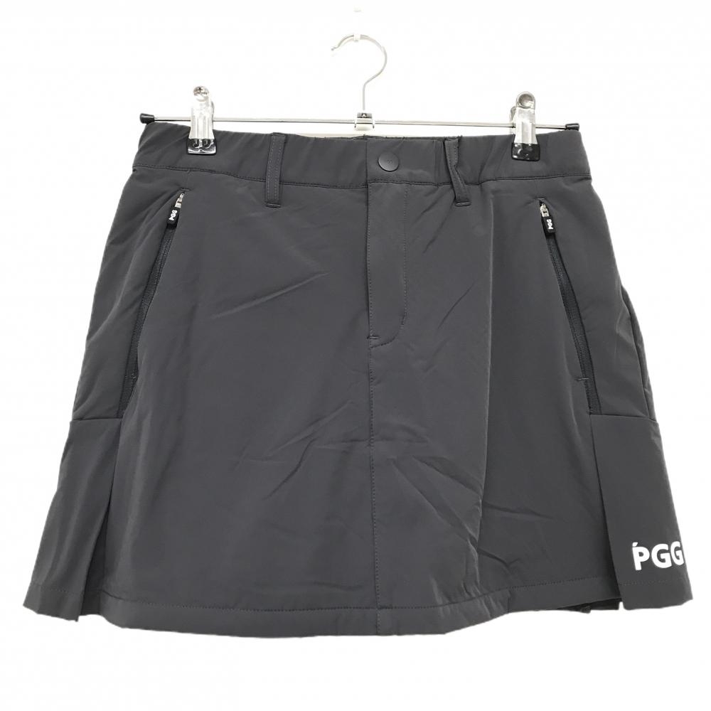 【新品】PGGパーリーゲイツ 中綿スカート ダークグレー 保温性 軽量 レディース 1(M) ゴルフウェア PEARLY GATES