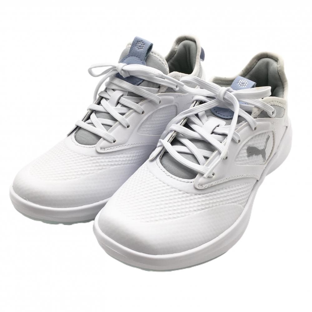 【新品】プーマ ゴルフシューズ 白×グレー 376158-01 イグナイト マリブ スパイクレス  レディース 23.0 ゴルフウェア PUMA