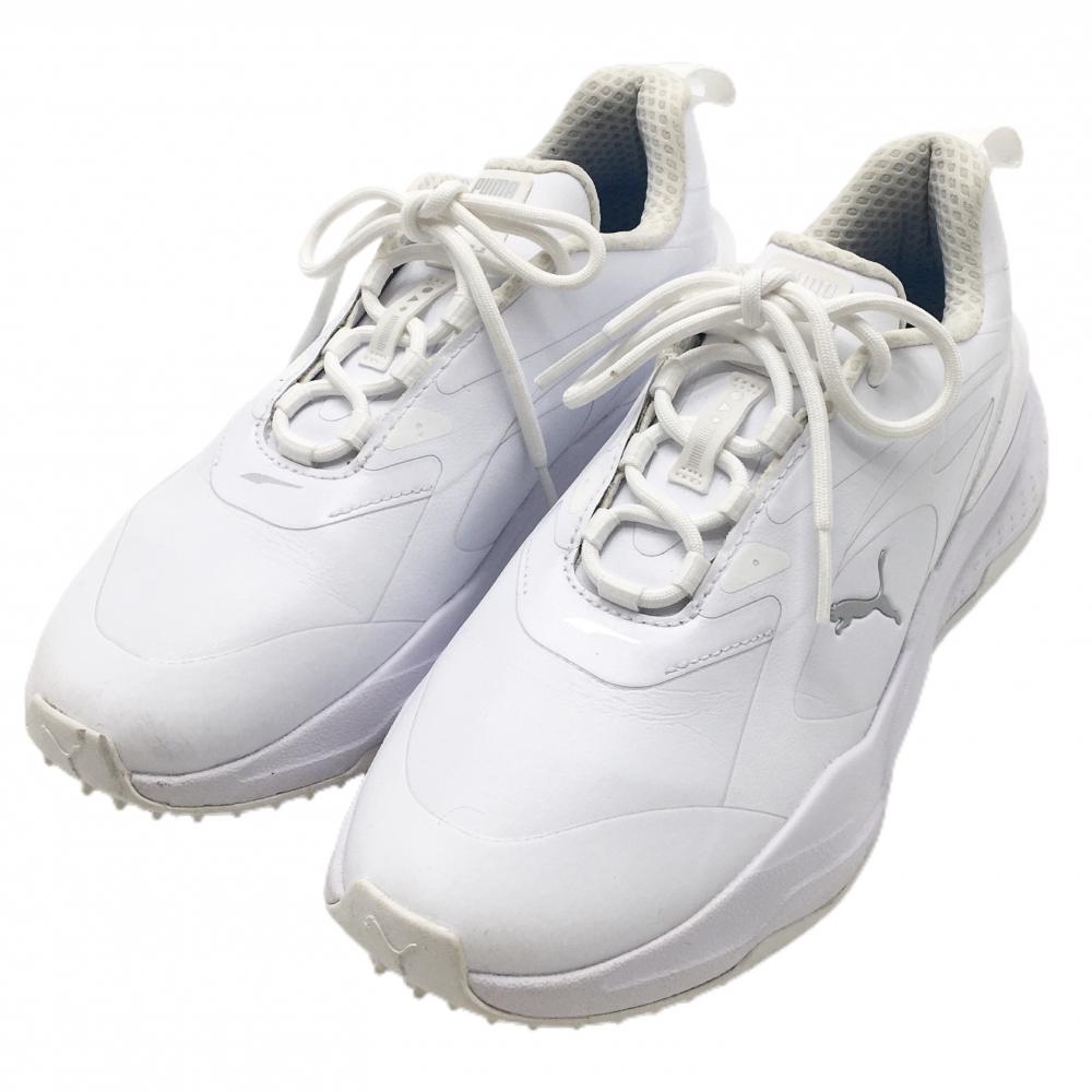 【美品】プーマ ゴルフシューズ 白 GSファスト 376584-02 スパイクレス  レディース 22.5 ゴルフウェア PUMA