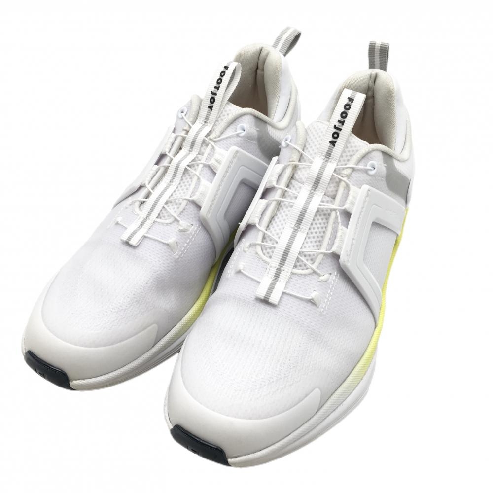 【美品】フットジョイ ゴルフシューズ 白 Pro/SL 98141J スパイクレス ダイヤル式 BOA レディース 23.5 ゴルフウェア FootJoy