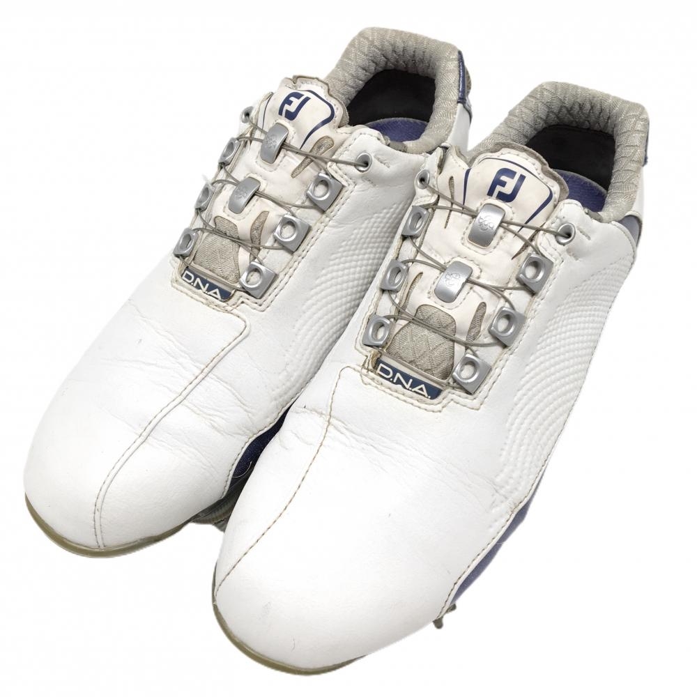 フットジョイ ゴルフシューズ 白×ブルー DNA Boa 94828J ダイヤル式  レディース 24.0 ゴルフウェア FootJoy