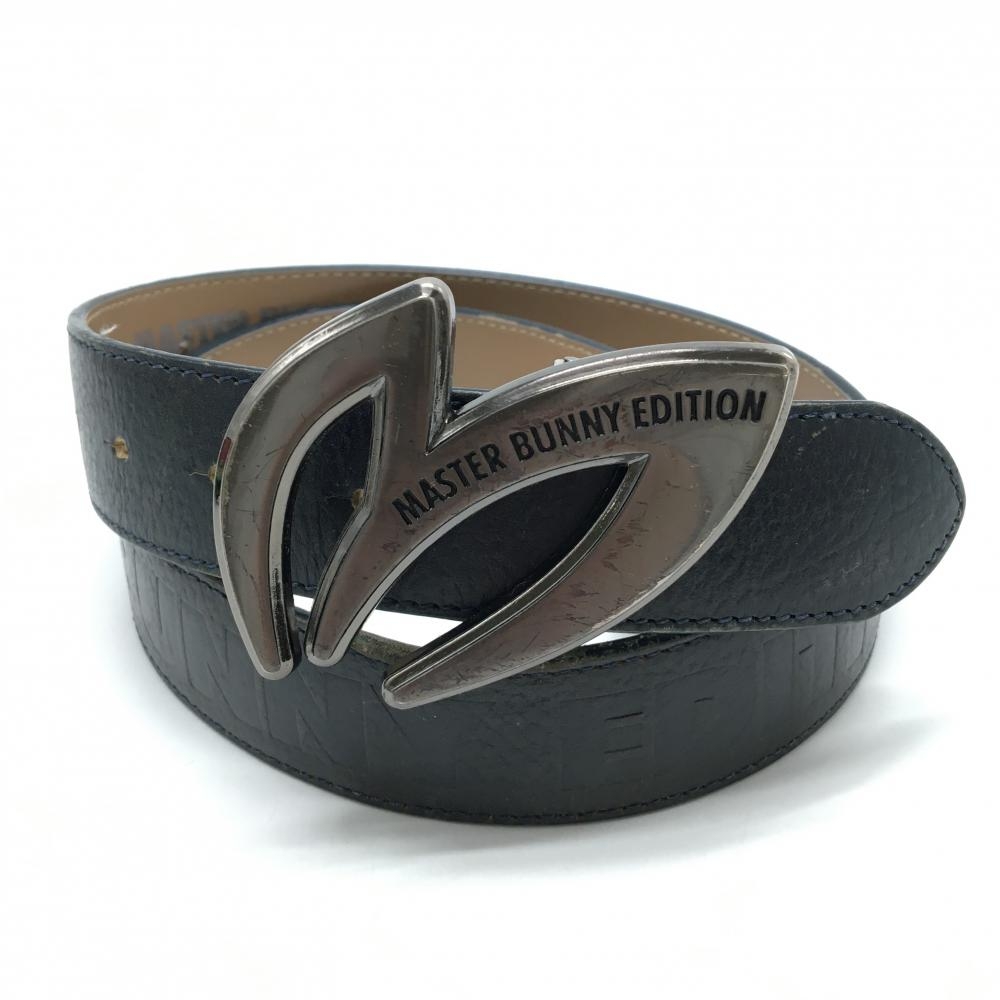 マスターバニー トップ式ベルト ネイビー シルバーバックル  レディース  ゴルフウェア MASTER BUNNY EDITION