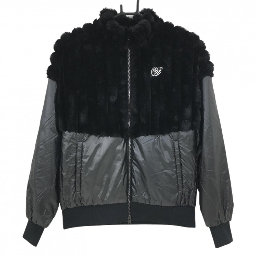 【超美品】マスターバニー 中綿異素材ジャケット 黒  レディース 0(S) ゴルフウェア 2023年モデル 王林着用モデル MASTER BUNNY EDITION