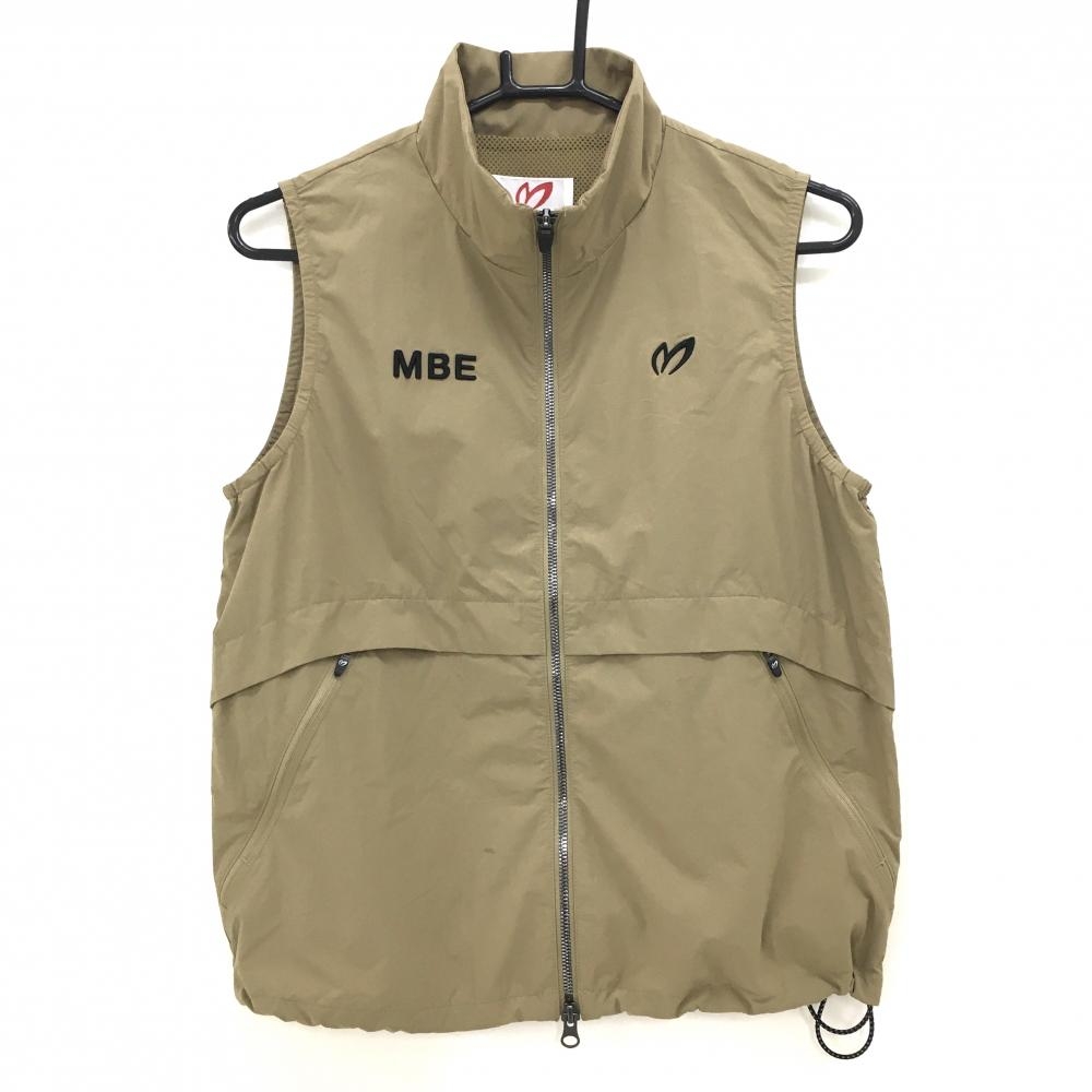 【超美品】マスターバニー ジップベスト ブラウン 裏地メッシュ  レディース 0(S) ゴルフウェア 2026年モデル MASTER BUNNY EDITION