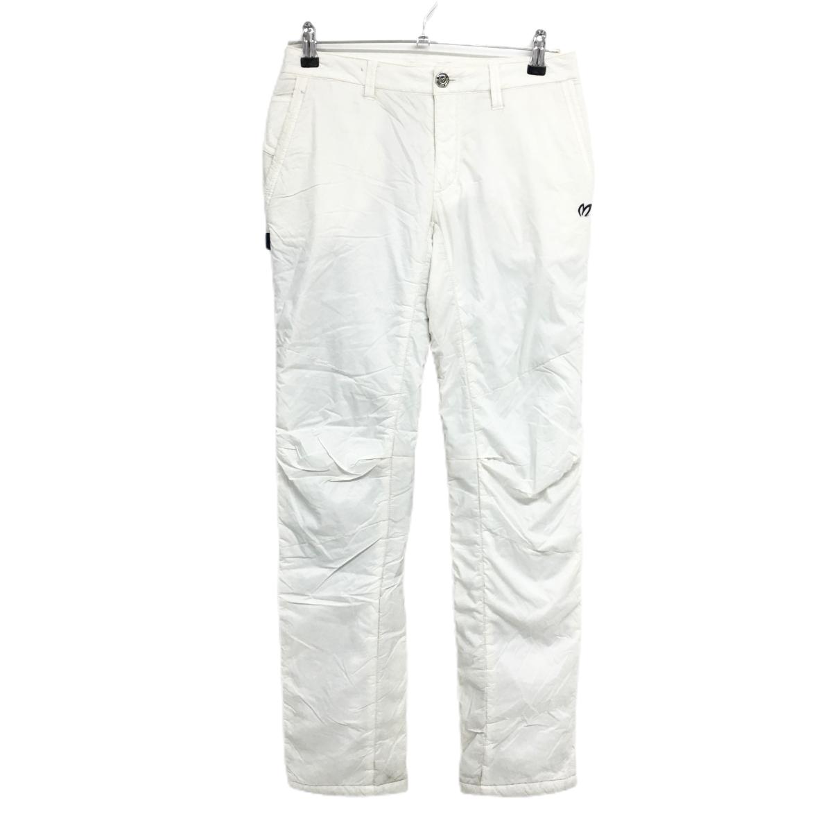マスターバニー 中綿パンツ 白 蓄熱裏地 ロゴ刺しゅう  レディース 0(S) ゴルフウェア MASTER BUNNY EDITION