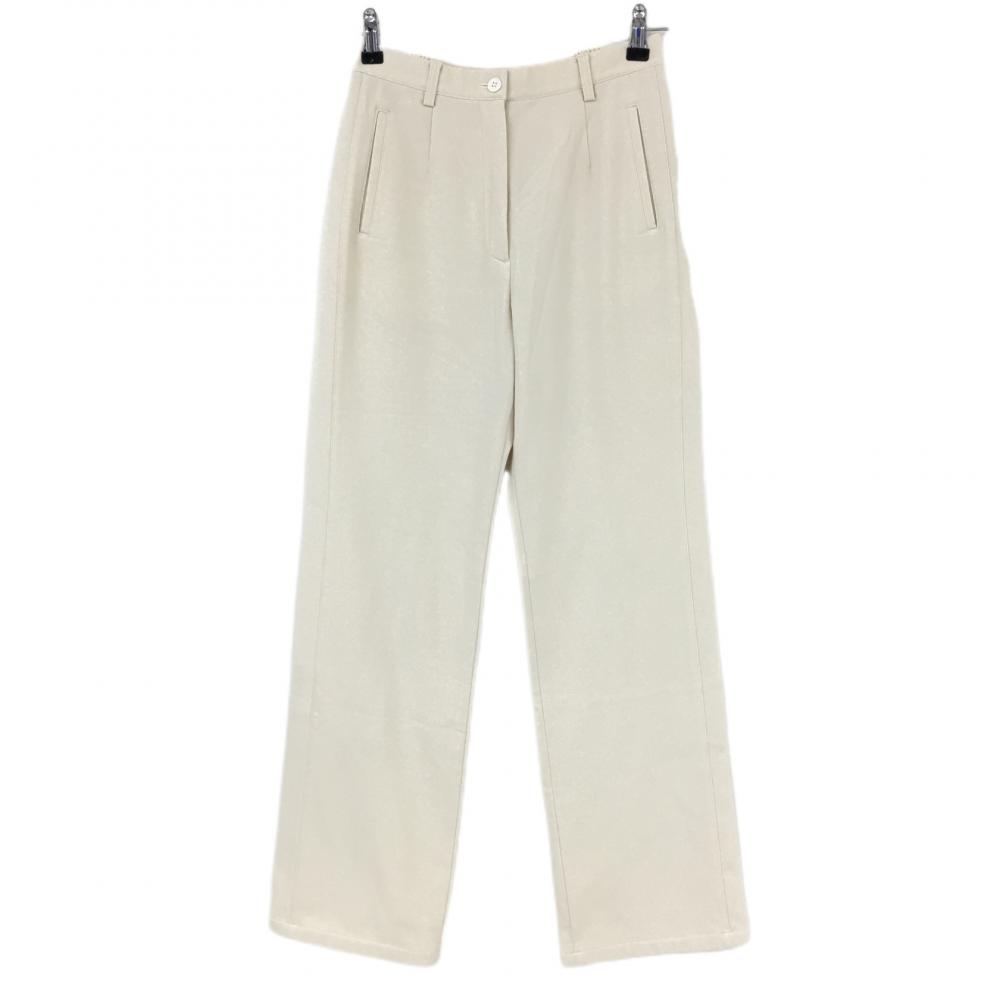 マンシングウェア パンツ ライトベージュ 裏起毛 ストレッチ ウエスト一部ゴム レディース 9 ゴルフウェア Munsingwear