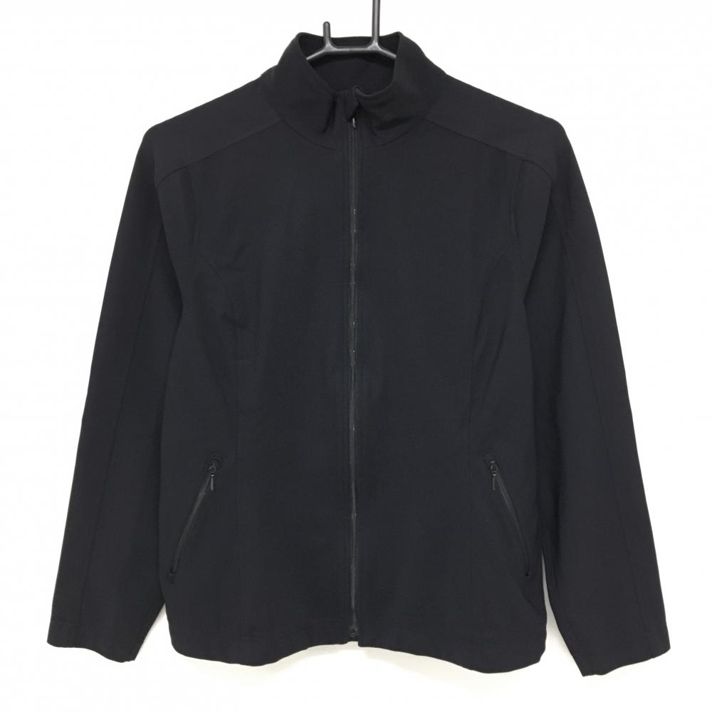 ノイジーノイジー ジャケットブルゾン 黒 バックロゴプリント  レディース 40(M) ゴルフウェア M・U SPORTS