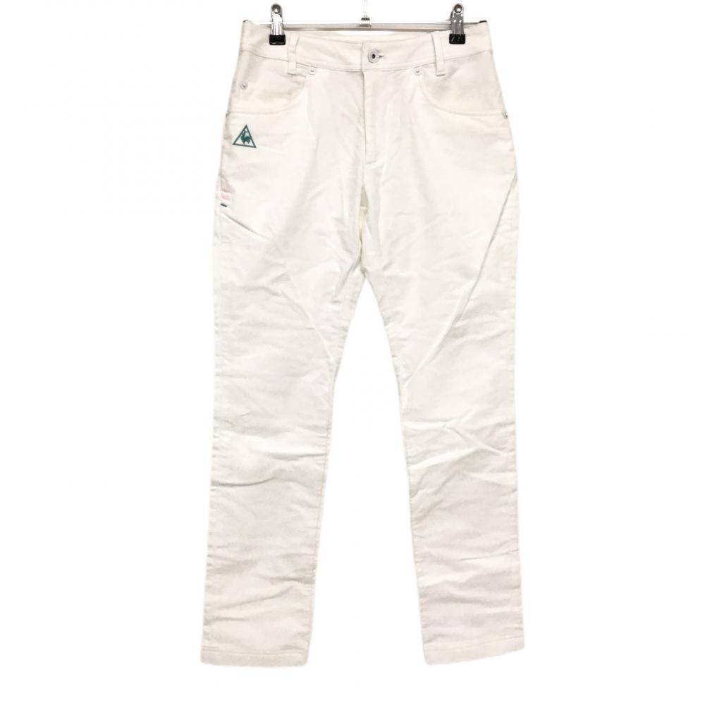 ルコック パンツ 白 表微起毛 ティー装着可  レディース 11 ゴルフウェア le coq sportif