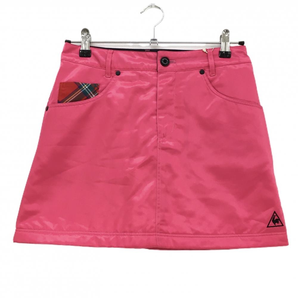 【新品】ルコックゴルフ 中綿スカート ピンク 内側キルティング 保温 レディース 9 ゴルフウェア le coq sportif