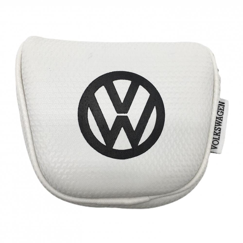 【美品】フォルクスワーゲン パターカバー 白×黒 ネオマレット型 ゴルフ VOLKSWAGEN
