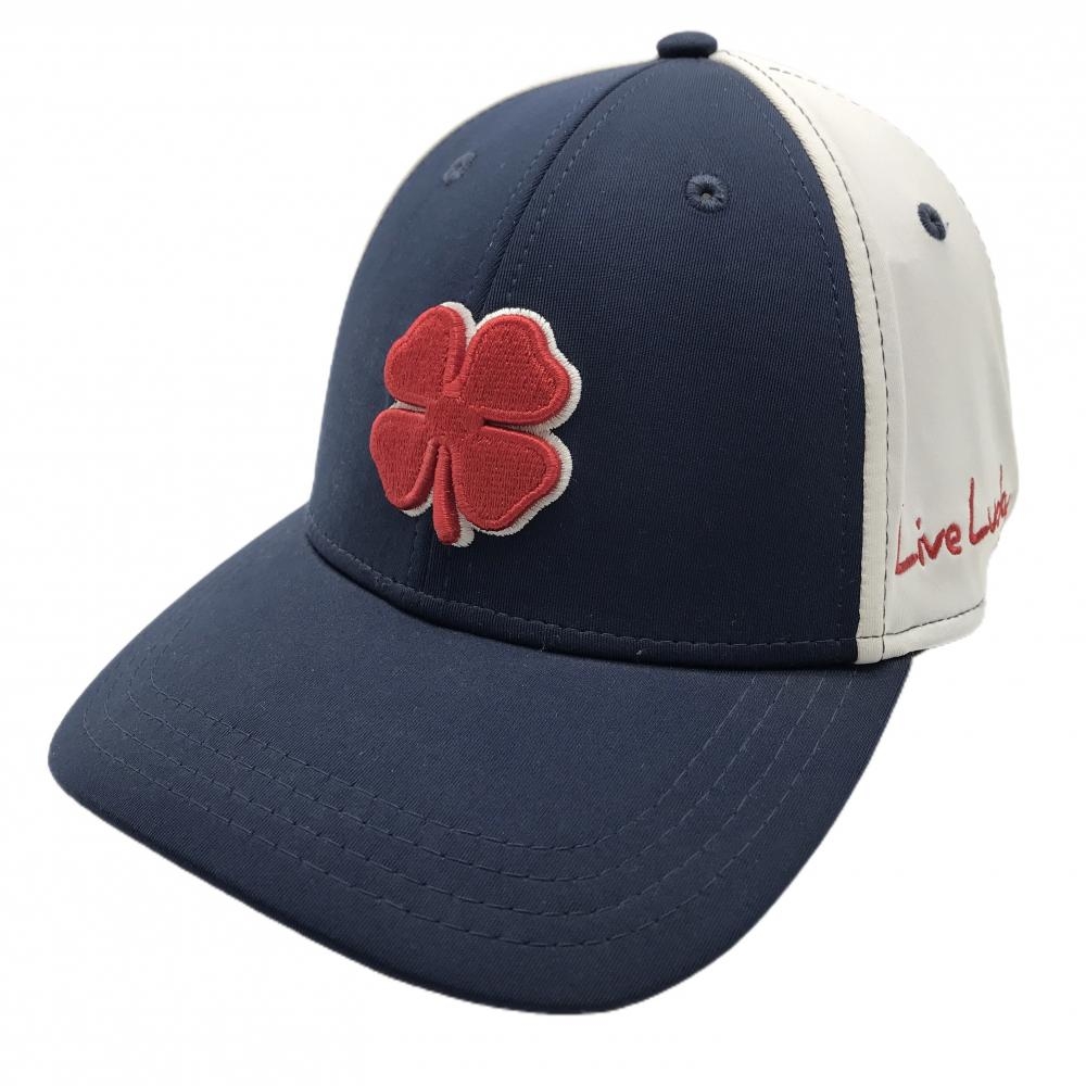 ブラッククローバー キャップ ネイビー×白×レッド PGA TOUR 立体ロゴ L/XL   ゴルフウェア BLACK CLOVER