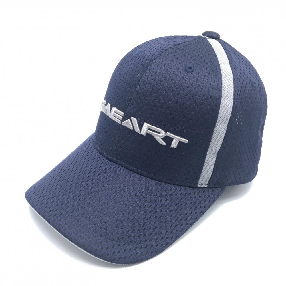 【超美品】キャスコ キャップ ネイビー×グレー メッシュ 立体ロゴ  フリーサイズ   ゴルフウェア Kasco
