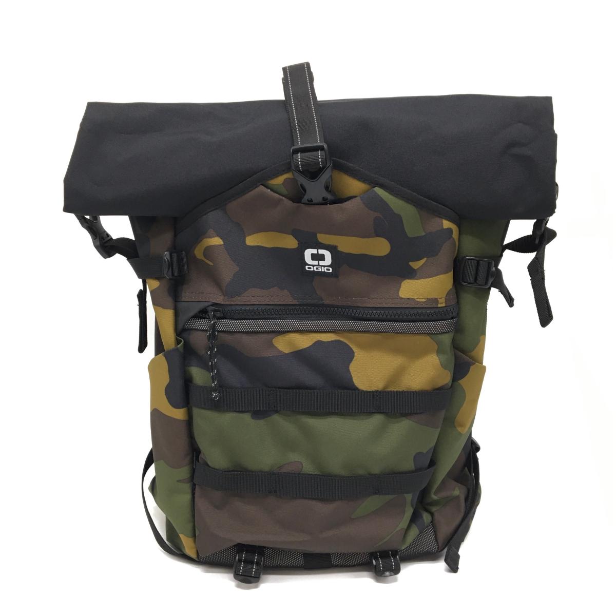【新品】オジオ バックパック カーキ×黒 カモフラ柄 迷彩 内外ポケット 25L リュックゴルフ OGIO