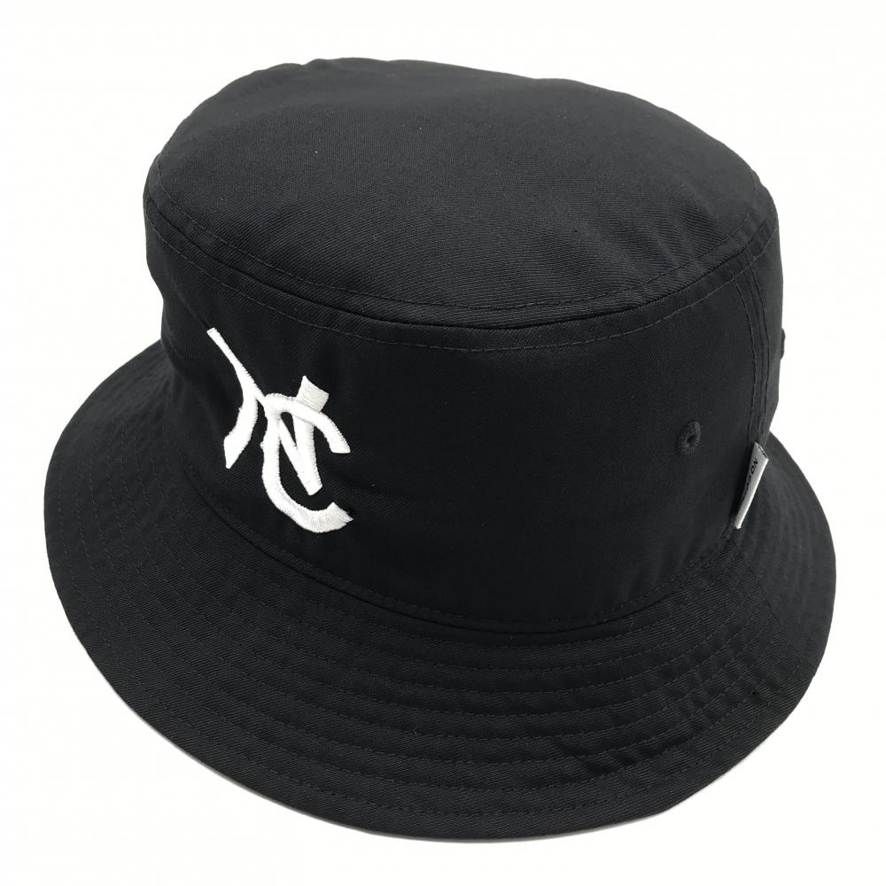 【超美品】ノーコーヒー バケットハット 黒 ロゴ白 L   ゴルフウェア NO COFFEE