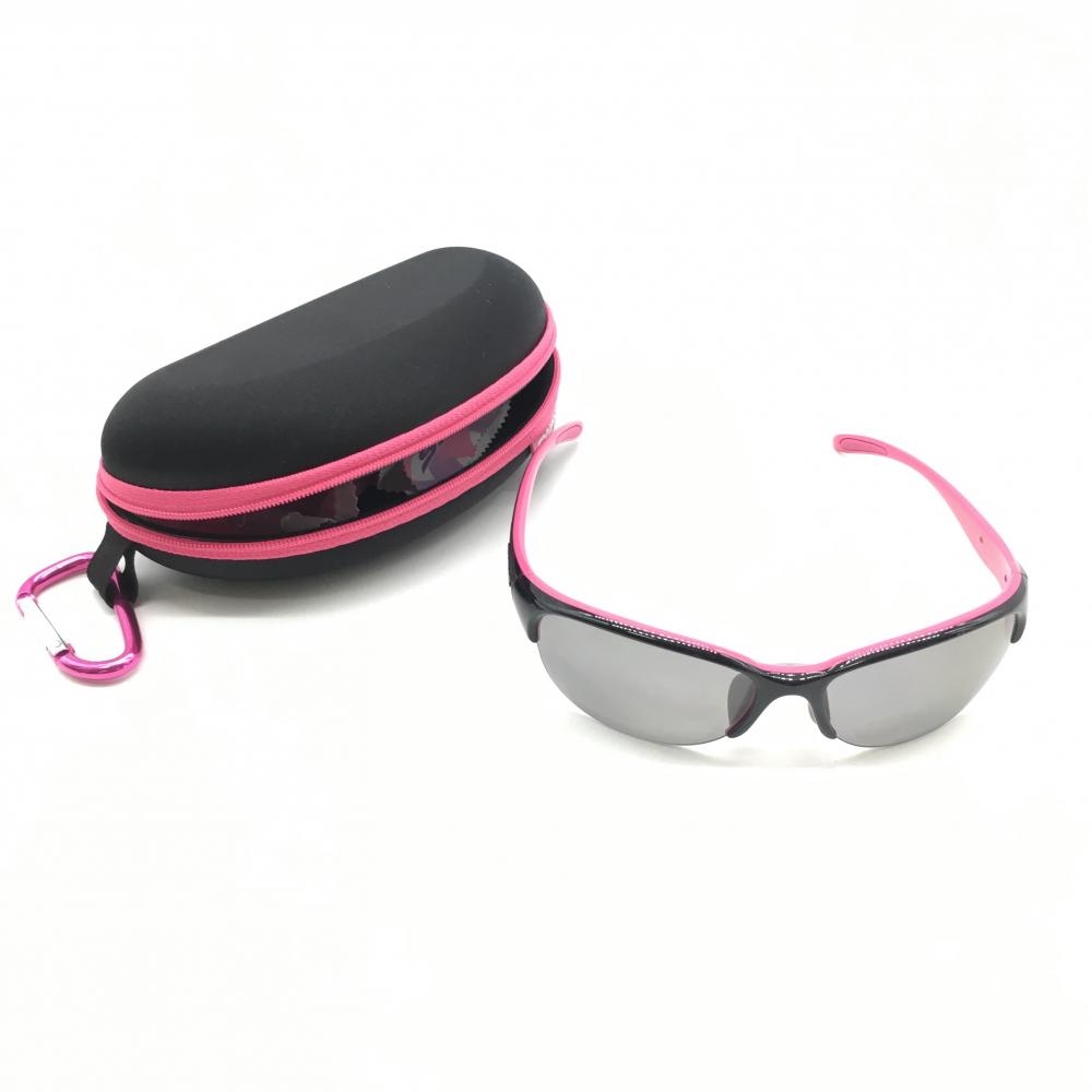 スワンズ スポーツサングラス 黒×ピンク 収納ケース、クロス付ゴルフ SWANS 画像