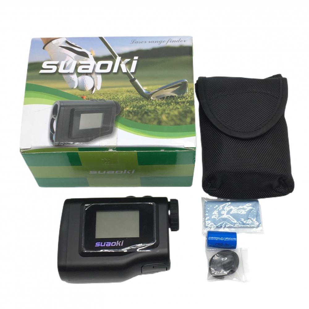 【新品】スアオキ レーザー飛距離計 黒 suaoki 600m laser rangefinder 通電確認済ゴルフ suaoki