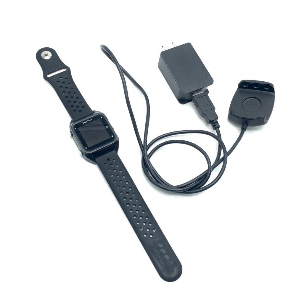 【美品】ショットナビ GPSゴルフウォッチ 黒 Hug Beyond lite 通電確認済 ゴルフ Shot Navi