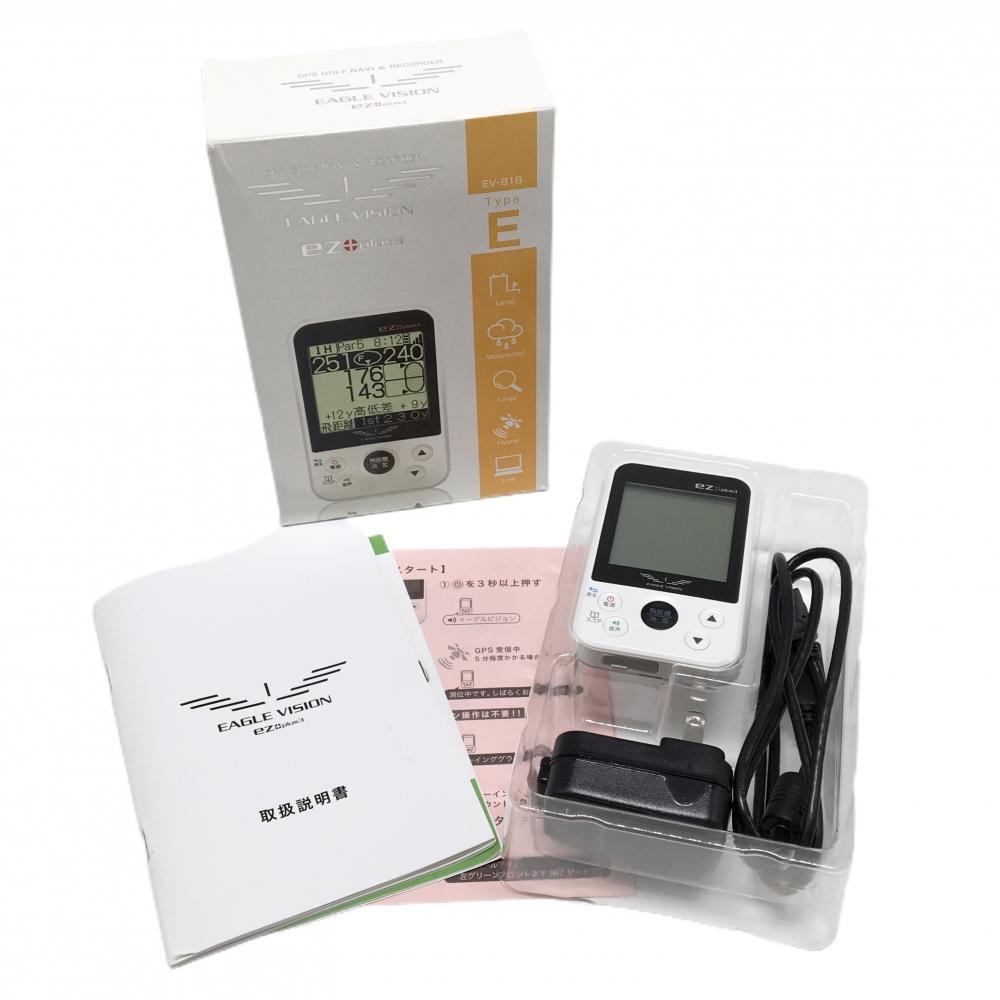 【美品】イーグルビジョン GPSゴルフナビ 白 EV-818 ez plus3 通電確認済  ゴルフ EAGLE VISION