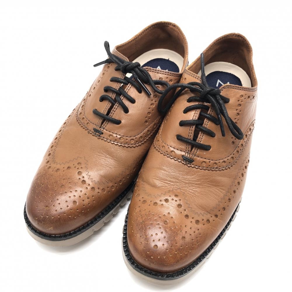 コールハーン ゴルフシューズ ブラウン C30277 ZEROGRAND スパイクレス メンズ 7W(24.5cm相当） ゴルフウェア Cole Haan