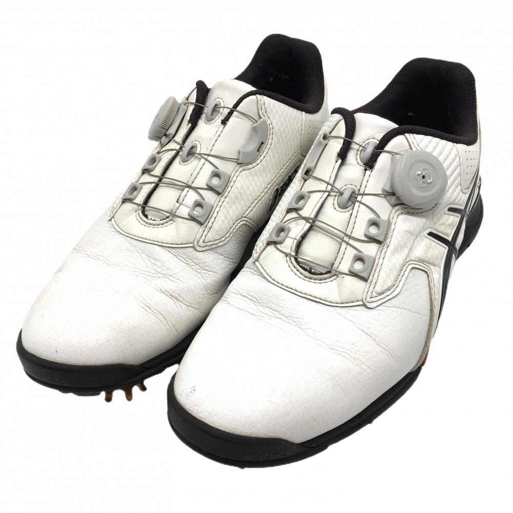 アシックス ゴルフシューズ 白×黒 TGN913 ゲルエースツアー2 BOA メンズ 24.5 ゴルフウェア ASICS